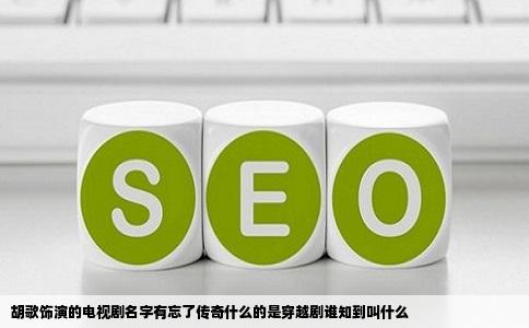 胡歌饰演的电视剧名字有忘了传奇什么的是穿越剧谁知到叫什么