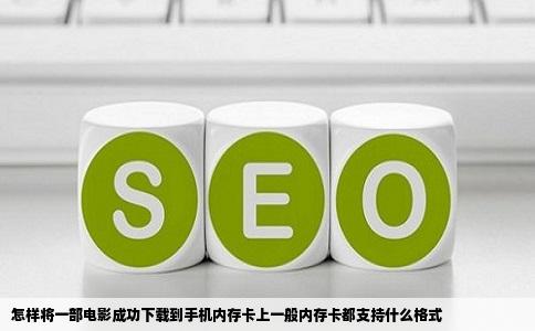 怎样将一部电影成功下载到手机内存卡上一般内存卡都支持什么格式