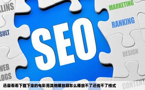 迅雷看看下载下来的电影用其他播放器怎么播放不了还传不了格式