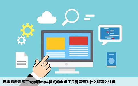 迅雷看看看不了3gp和mp4格式的电影了只有声音为什么呢怎么让他