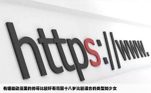 有哪些动漫里的帅哥比较好看范围十八岁比较适合的类型如少女