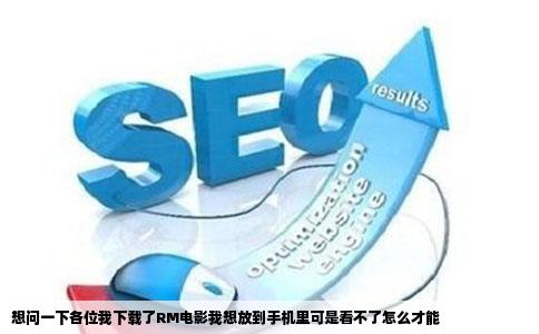 想问一下各位我下载了RM电影我想放到手机里可是看不了怎么才能