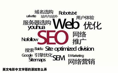 英文电影中文字幕的添加怎么弄