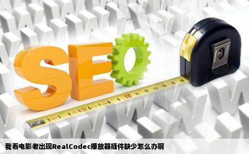 我看电影老出现RealCodec播放器插件缺少怎么办啊